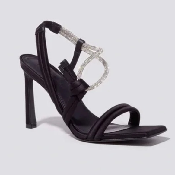 JONATHAN SIMKHAI satin crystal sandals - Picture 3 of 8